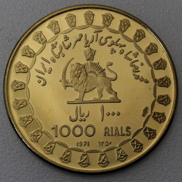 1000 Rial Goldmünze Iran