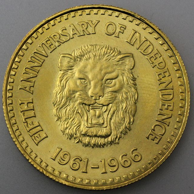 1/2 Golde Goldmünze Sierra Leone 1966