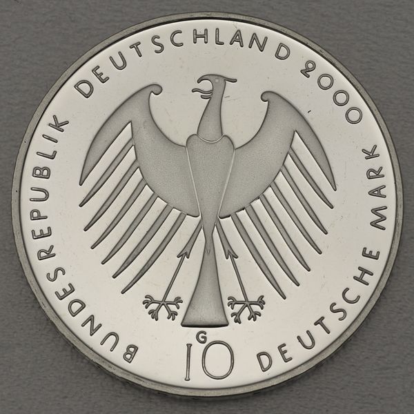 Silbermünze BRD 10 DM 2000