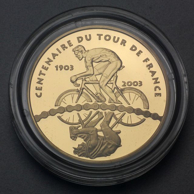 20 Euro Gold Gedenkmünzen Frankreich Tour de France 2003