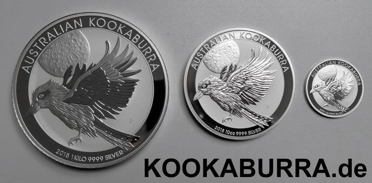 Kookaburra Silbermünzen 2018