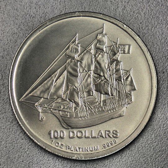 1 oz Anlageplatinmünze der Cook Islands