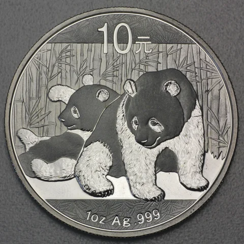 1oz Silbermünze Panda, 2010