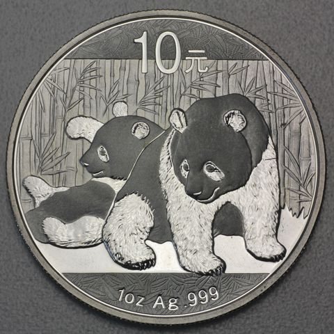 1oz Silbermünze Panda, 2010
