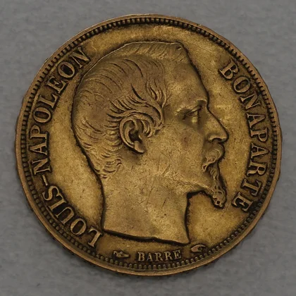 Goldmünze Louis Napoleon Bonaparte 20 Francs