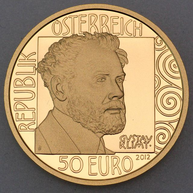 Goldmünze 50 Euro Österreich 2012 - Adele Bloch-Bauer - Klimt und seine Frauen