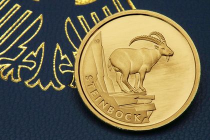 20 Euro Goldmünze, Steinbock 2023 der Serie Rückkehr der Wildtiere