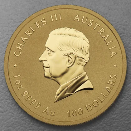 Lunar III, 1oz Goldmünze, Schlange, 2025, Charles III