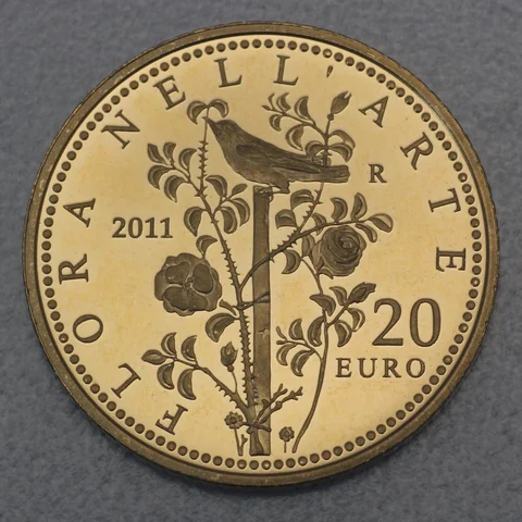 20 Euro Goldmünze Italien 2011 Flora Nell'Arte