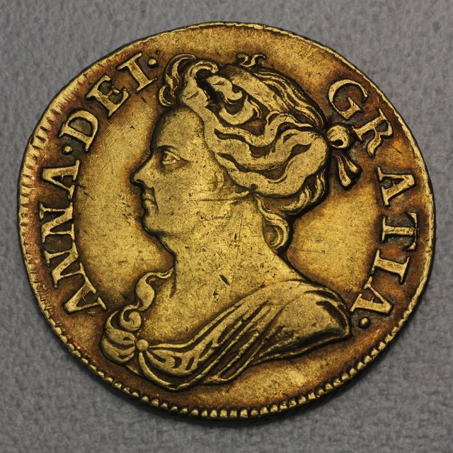 1 Guinea Goldmünze 1714 Anna Dei Gratia