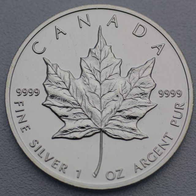 Maple Leaf Silbermünze aus Kanada