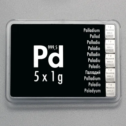 5g Palladium CombiBar® Tafelbarren