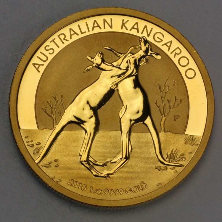 Australien Känguru Goldmünze 2010