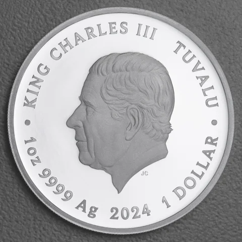 Silbermünze 1oz Sean Connery - James Bond 2024 koloriert