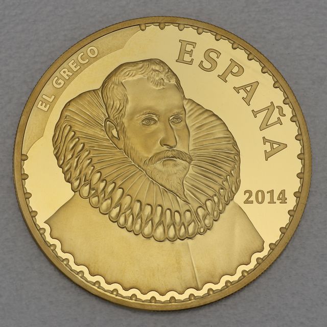 Goldmünze 400 Euro Spanien 2014 El Greco
