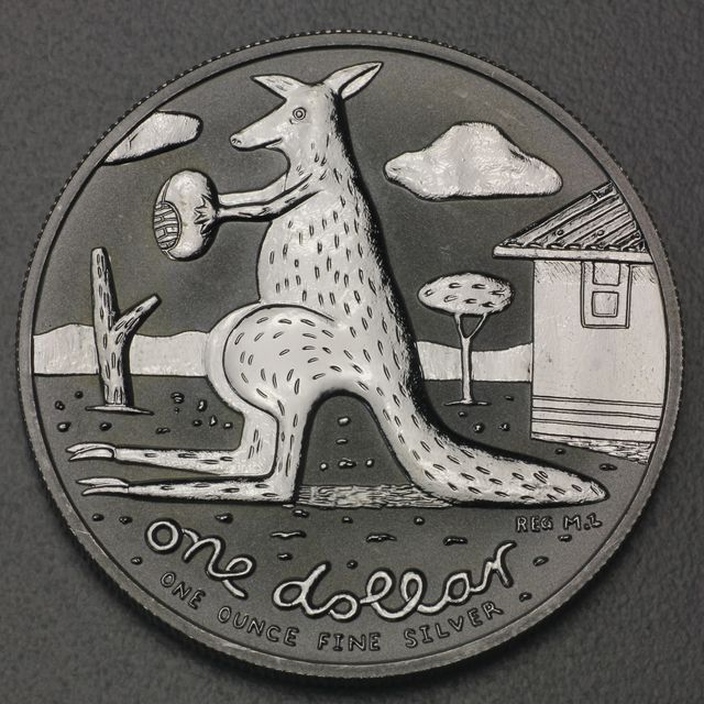Känguru Silbermünze Australien 2008