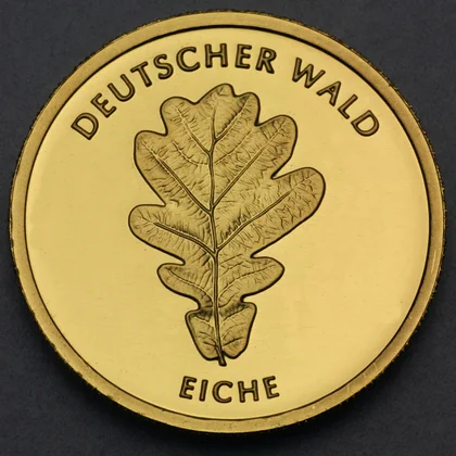 20 Euro Goldmünze "Eiche" 2010 der Serie "Deutscher Wald"