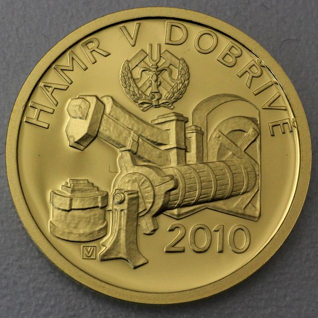 2500 Kronen Goldmünze Tschechien 2010