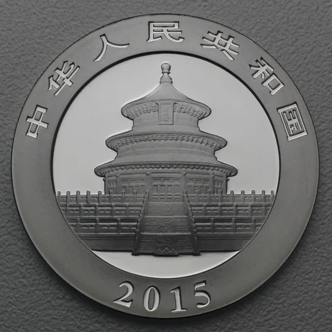 1oz Silbermünze Panda, 2015