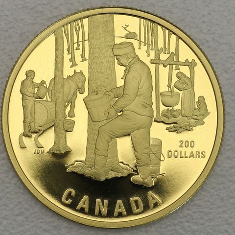 Goldmünze 200 Dollar Kanada 1995 - Sugaring of Spring