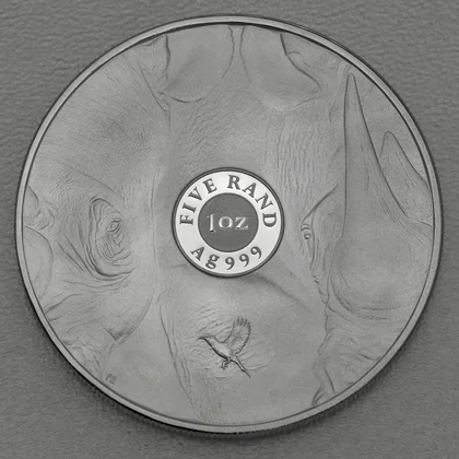 Silbermünze 1oz Big Five III - 2025 Nashorn PP