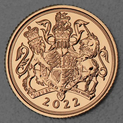 1/2 Sovereign aus Gold, 2022