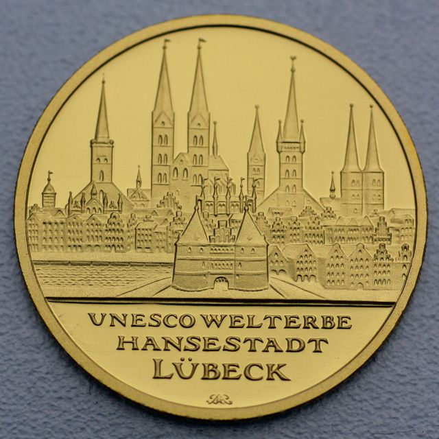 100 Euro Goldmünze Deutschland Lübeck 2007