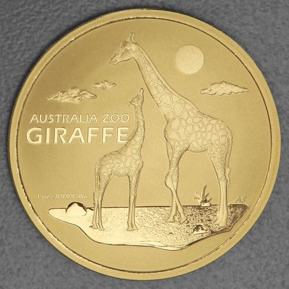 Australia Zoo, 1oz Goldmünze, Giraffe, 2024
