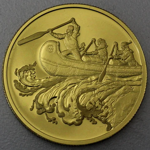 Goldmünze 200 Dollar Kanada 2005 - Pelzhandel