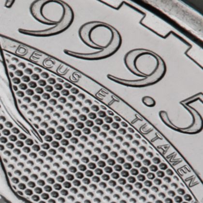 1oz Platinmünze Britannia 2023, Mikrobeschriftung