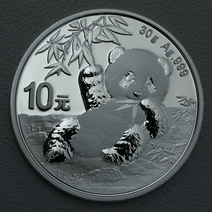 30g Silbermünze Panda, 2020