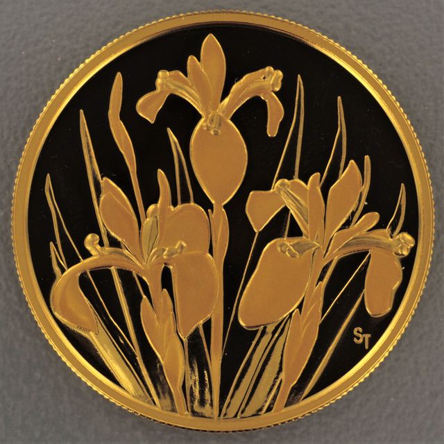 Goldmünze 350 Dollar 2006 Iris Versicolor