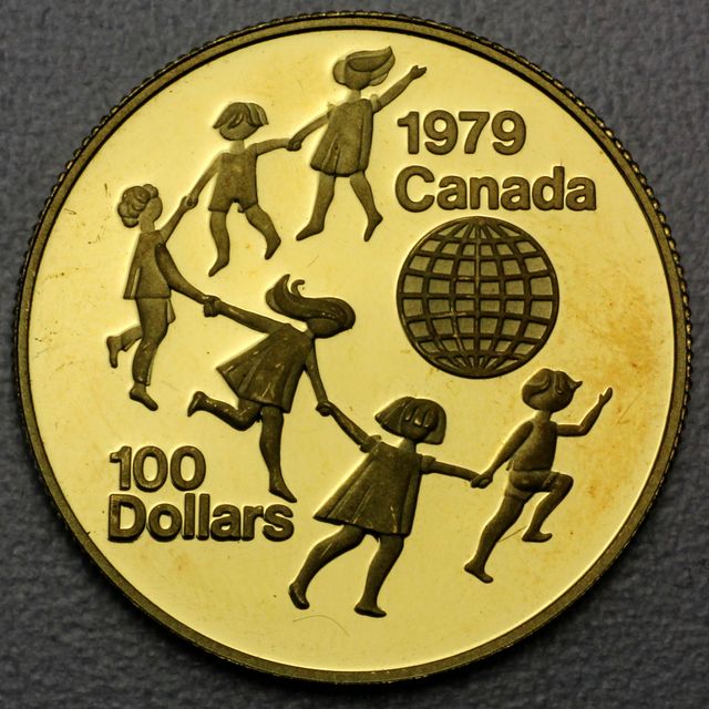 100 Dollar Goldmünze Kanada 1979 aus 22K Gold