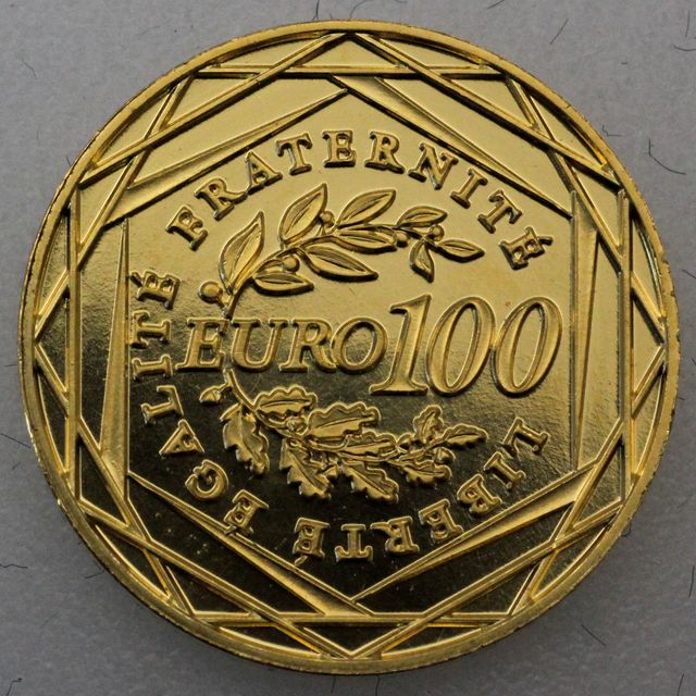 100 Euro Goldmünze Frankreich 2008 Marianne 1/10oz Gold