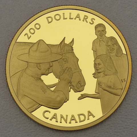 Goldmünze 200 Dollar Kanada 1993 - Mounted Police