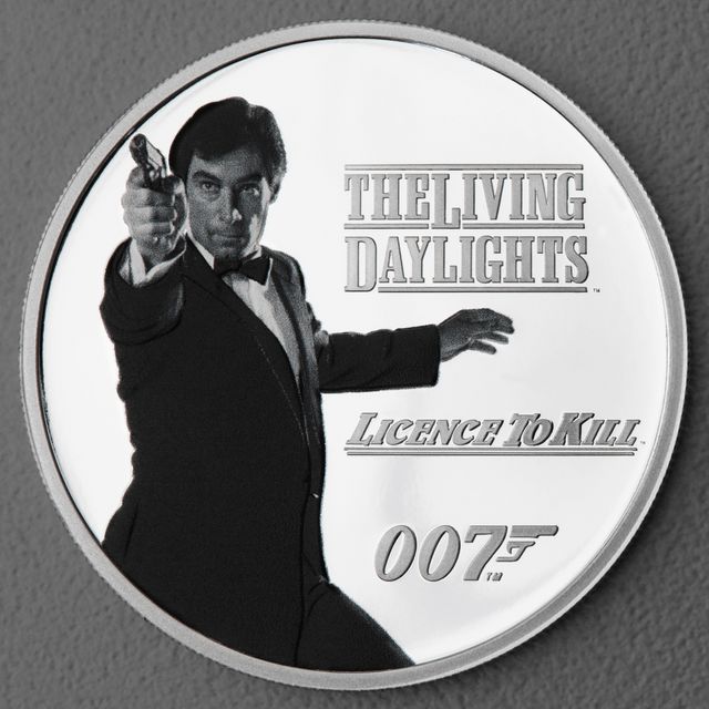 Silbermünze 1oz James Bond 2023 Licence to kill koloriert