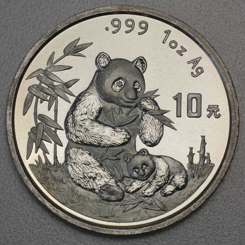 1oz Silbermünze Panda, 1996