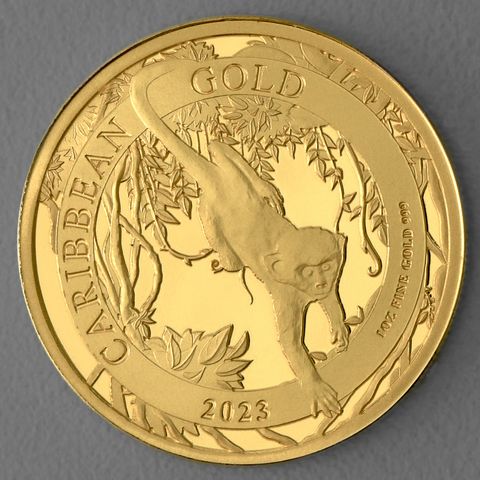 Goldmünze 1oz Barbados Caribbean Gold Monkey 2023