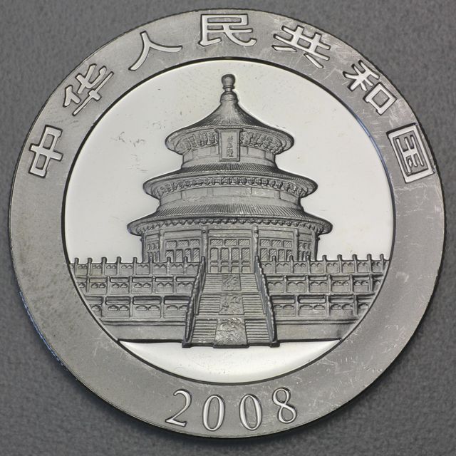 China Panda Silbermünze 2008