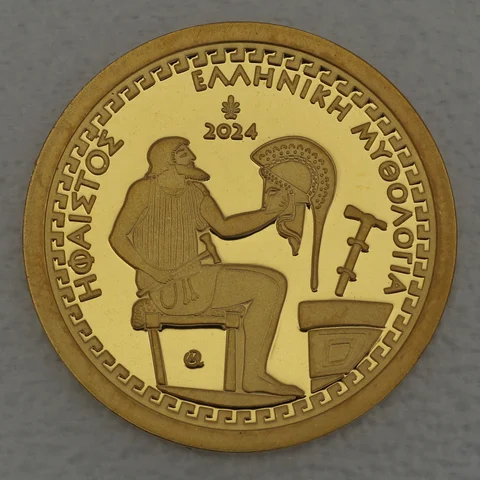 Goldmünze 100 Euro Griechenland 2024 Götter des Olymp - Hephaistos