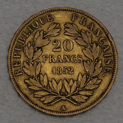 Goldmünze Louis Napoleon Bonaparte 20 Francs