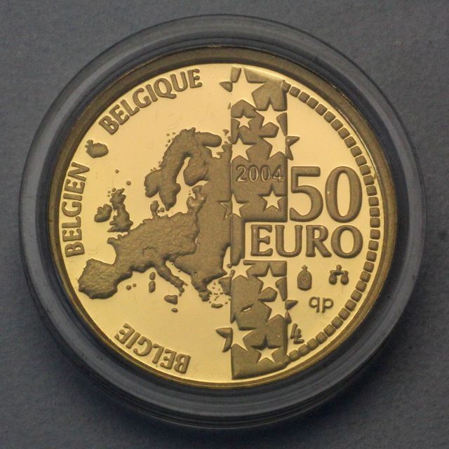 50 Euro Goldmünzen Belgien 2004