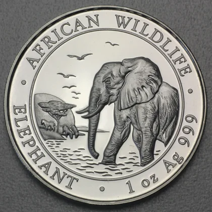 1oz Silbermünze Somalia Elefant 2010