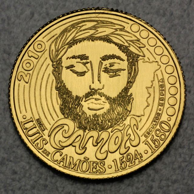 0,25 Euro Goldmünze Portugal 2010