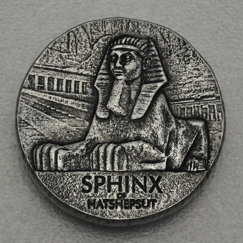 Silbermünze 5oz Tschad Ägyptische Relikte - 2019 Hatschepsut