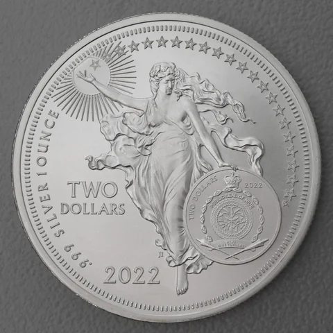 Silbermünze 1oz Niue "Icons of Inspiration" - 2022 Albert Einstein