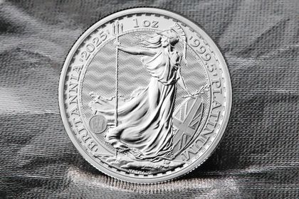 1oz Britannia Silbermünze zu 1 Unze