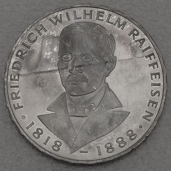 Silbermünze BRD 5 DM 1968