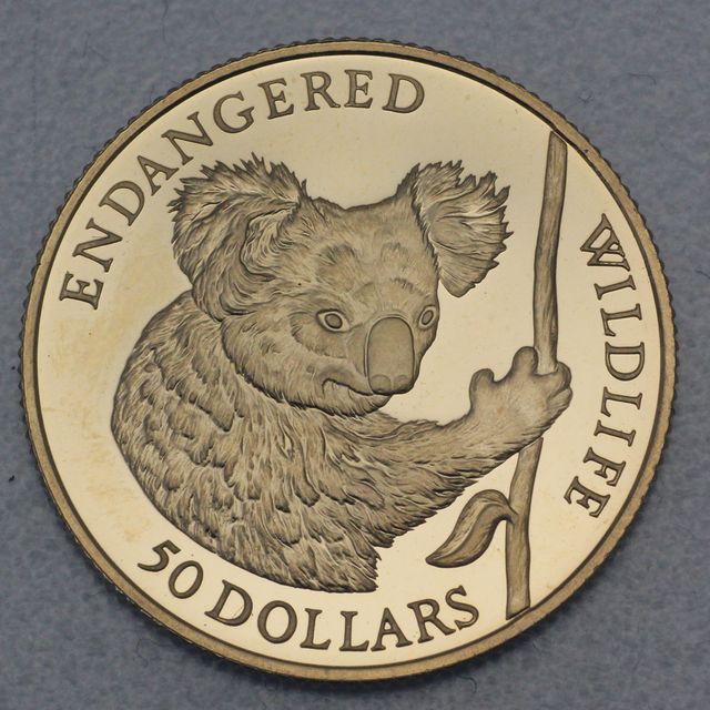50 Dollar Cook Island Wildlife 1991 Koala