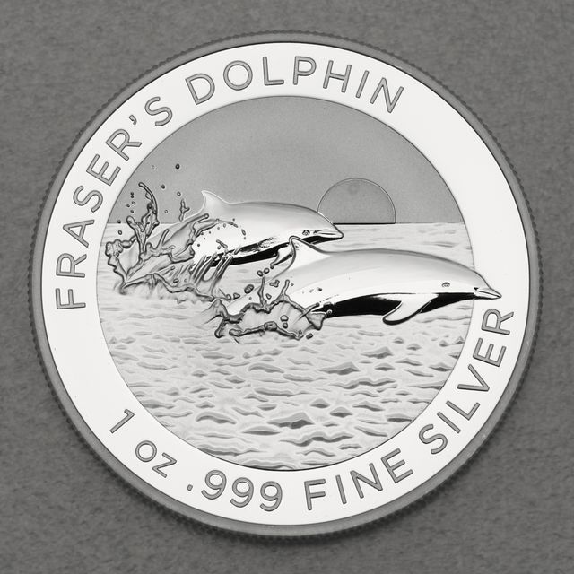 Silbermünze 1oz Australien Fraser Dolphin 2021